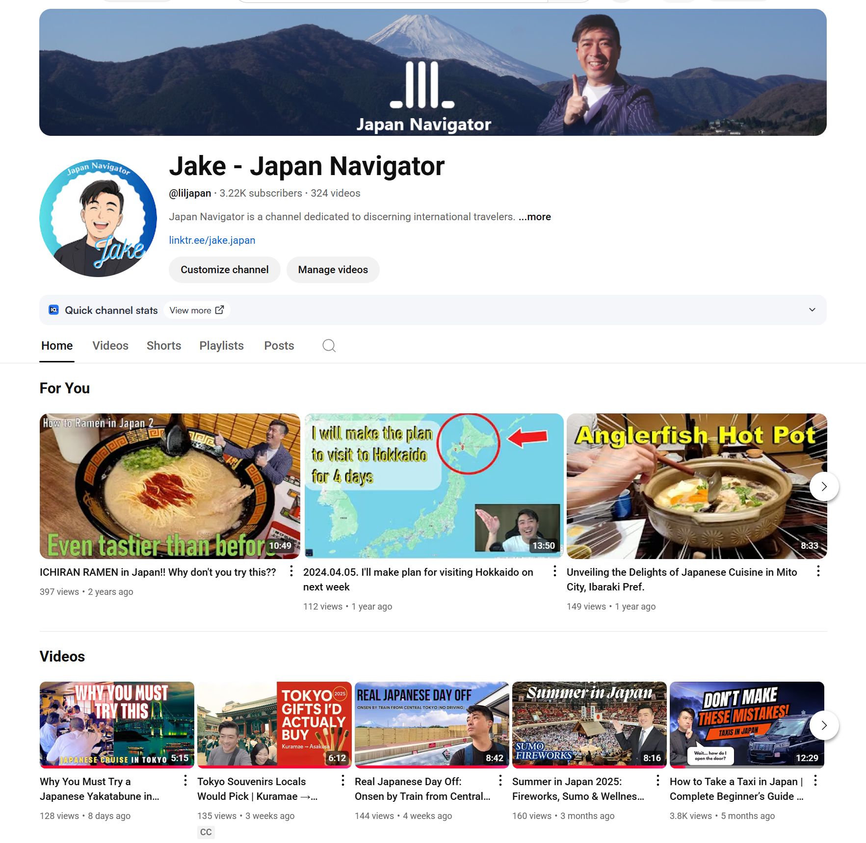 Jake, host of Japan Navigator, on location in Japan